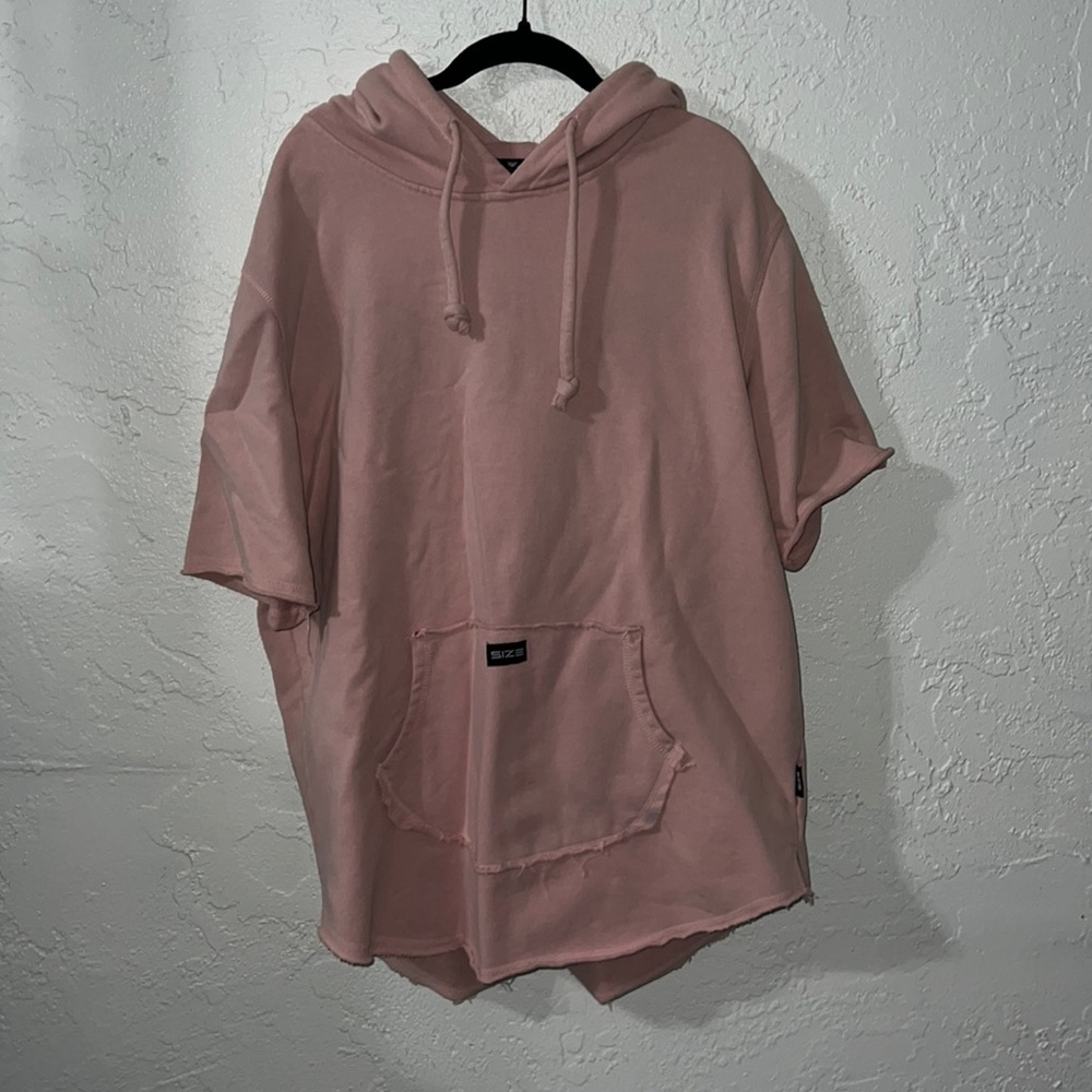 Size up apparel short sleeve hoodie